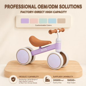 Porteur d'équilibre 4 roues anti-basculement pour bébé, roues silencieuses, trotteur sans pédales, jouet à chevaucher pour 1-3 ans, idéal pour le premier anniversaire - Product Image 3