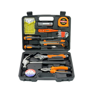 19 Piece Household Tool Set 1/4 In Socket Hand Tool Kit For Home Repair Steel Tools With Case - Product Image 1