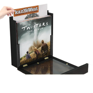New cross-border product: Wooden <b>wall</b>-mounted <b>vinyl</b> record storage box, record rack, creative mail, newspaper, and photo frame. - Product Image 5