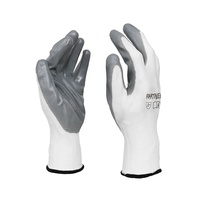 Gants de sécurité UTLAC XY1010 antistatiques antidérapants texturés en tricot avec poignet en maille 27 cm gris polyester