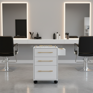 Carrito de Peluquería, Mueble de Salón Multifuncional, Estante de Almacenamiento Móvil, Gabinete de Gran Capacidad para <span class=keywords><strong>Peluqueros</strong></span> - Product Image 3