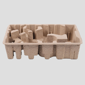 Biodegradable Ecológico Bagazo <span class=keywords><strong>Caña</strong></span> de azúcar Pulpa Moldeada Forma Perfume Envase cosmético Embalaje Personalizar Bandeja de vino de lujo - Product Image 4