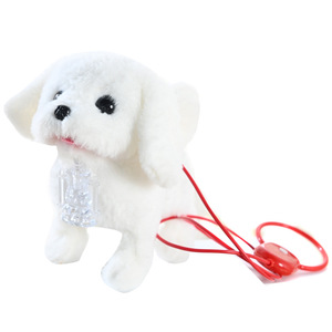 Perro <span class=keywords><strong>de</strong></span> juguete eléctrico <span class=keywords><strong>de</strong></span> peluche transfronterizo, simulación <span class=keywords><strong>de</strong></span> mascota electrónica, muñeco <span class=keywords><strong>de</strong></span> perro que camina y mueve la cola con campana, juguete para niños - Product Image 5