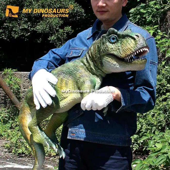 Meu Dino HP059 Borracha Dedo Fantoche de Mão de Dinossauro Realista Lifelike Dinossauro T-REX