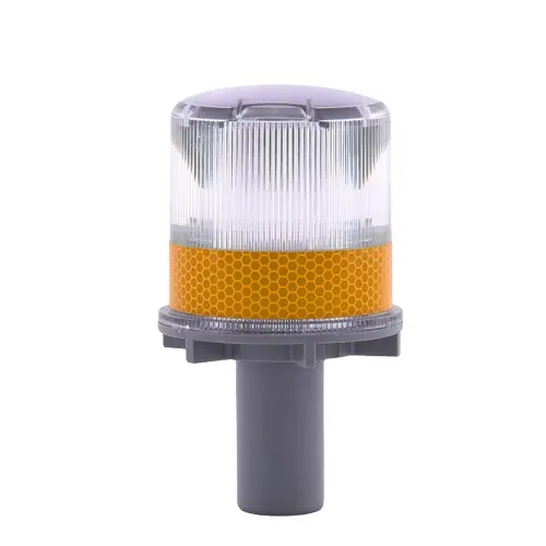 solar beacon lamp led amber flashing strobe beacon light used for traffic cone beacon lighting