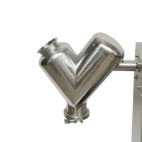 Petit mélangeur de poudre en forme de V pour usage en laboratoire, équipement de mélange vertical de particules, équipement de mélange de type V, machine de mélange de poudre