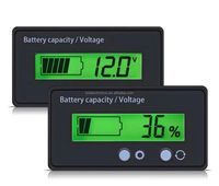 Voltmeter baterai Lithium meja Display daya baterai GY-6GS "GY-6GS Display daya baterai asam timbal