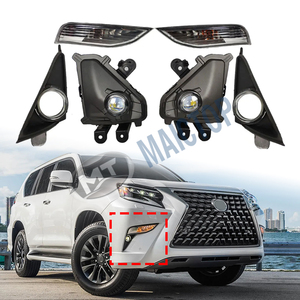 Maictop Phụ Kiện Xe Hơi <span class=keywords><strong>LED</strong></span> <span class=keywords><strong>DRL</strong></span> front bumper Sương Mù Ánh sáng đèn <span class=keywords><strong>LED</strong></span> Sương Mù Ánh sáng Bìa đèn sương mù cho Lexus GX460 2014 - 2021 - Product Image 2