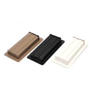 Современный 4*10 дюймов 4*12 дюймов трансграничный Напольный Воздушный Клапан квадратный пластиковый стальной выход доступен в белом черном и коричневом цветах - Product Image 2