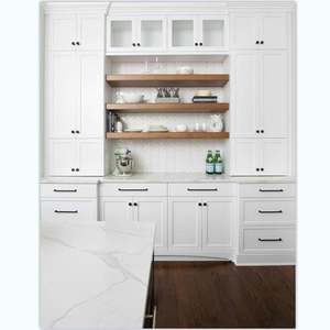 Gabinetes de Cocina de Madera Maciza Estilo Shaker en Forma de L, Color Gris Claro, Juego Completo Personalizado - Product Image 5