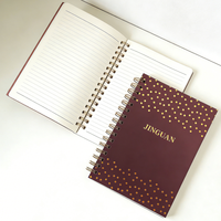 Agenda Personalizada Premium A5, Encuadernada en Espiral, Páginas Rayadas, Cuaderno de Alta Calidad para Estudiantes
