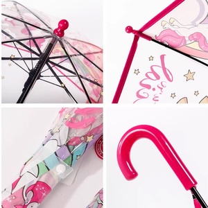Auto Open Transparent Bubble Straight <b>Umbrella</b> Kids Safety Child Customizable Prints Manual Lightweight Business Modern All-in-1 - Product Image 4