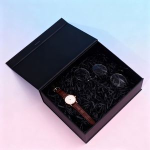 Customizable Art Cardboard Folding Gift Box Recycled Material Glossy Matt Lamination <b>Magnetic</b> Lid Slotted Design Aseptic <b>Socks</b> - Product Image 3