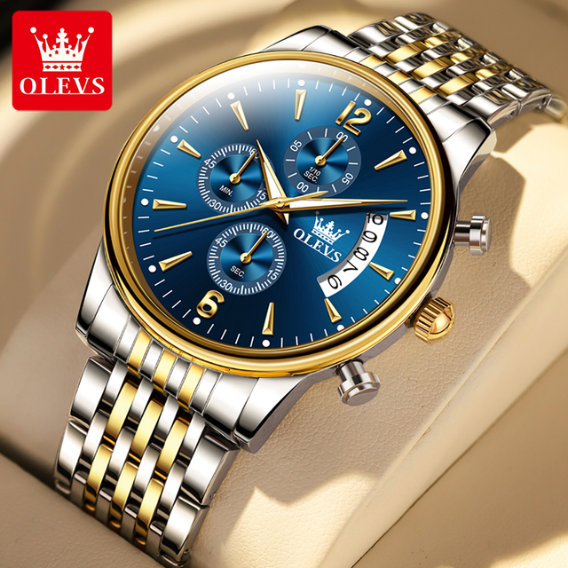 OLEVS 2867 Famous Brand Hot Sale Watch Business Man Quartz Watch Luxury Wristwatch Chronograph Men Casual Quartz Watch for Man