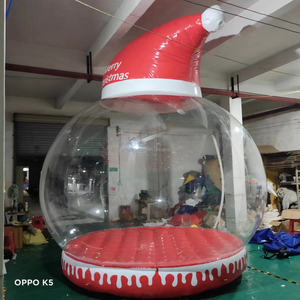 뜨거운 판매 맞춤형 배경 풍선 스노우 글로브 사진 부스 크리스마스 소품 장식 - Product Image 4