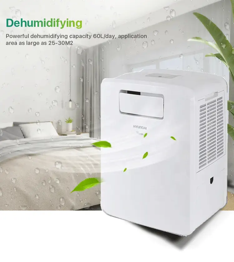 Zimmer intelligente 60 L/Tag 3000 Btu leistungsstarke Luftvolumen tragbare wirksame Kühlung Klimaanlagen
