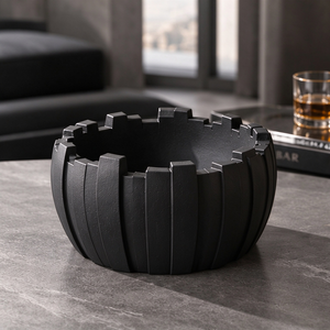 Cenicero Portátil de Madera Geométrico, Moderno y Minimalista, Resistente al Calor y al Fuego, con Múltiples Ranuras, Decorativo para el Hogar o Bar - Product Image 6