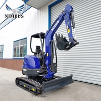 Excavatrice sur chenilles NIMBUS CE EPA EuroV certifiée ISO, 4 tonnes, double vitesse, moteur dissimulé, pour usage agricole et de jardinage