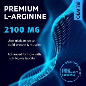L-Arginin 2100 mg Kapseln Muskel wachstum Ergänzungen für Männer Vegane Kapseln Stickoxid Booster Enhancing Pill Pre workout - Product Image 5