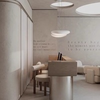 Magasin de vêtements de luxe léger salon de beauté réception en acier inoxydable bureau de réception caisse enregistreuse comptoir de spa personnalisé
