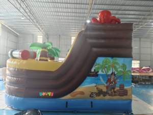 KUOYE Château Gonflable Pirate <span class=keywords><strong>Chasse</strong></span> au Trésor avec Toboggan pour Enfants - Vente Flash - Product Image 5