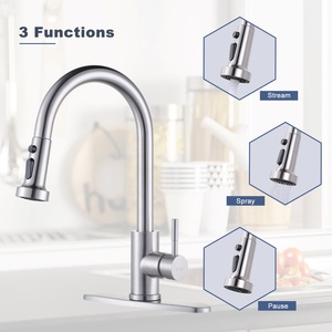 Einhand-Küchen armatur Edelstahl 304 Wasserhahn Moderne Küchen armaturen Ausziehbares Sprüh gerät Küchen spülen armaturen - Product Image 3