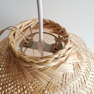 Lámpara de Mimbre Natural Hecha a Mano para Interiores y Exteriores, Portavelas con Asa para Decoración del Hogar, Venta al Por Mayor - Product Image 5