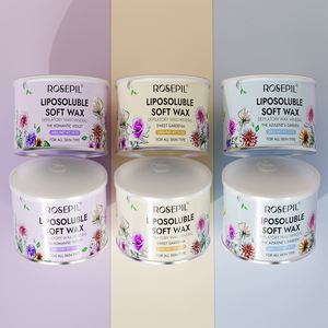 Logotipo personalizado 368G Lavanda Miel Depilación Cera suave liposoluble Depilación indolora Cera depilatoria para cara Piernas - Product Image 1