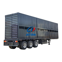 Remorque semi-remorque à 3 essieux pour bétail et marchandises, structure légère, vente directe usine, personnalisable, excellent prix