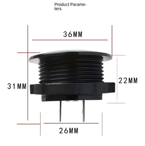 Voltmètre numérique étanche 12V 24V avec affichage LED pour testeur de tension de batterie de voiture, moto et bateaux (courant continu) - Product Image 2