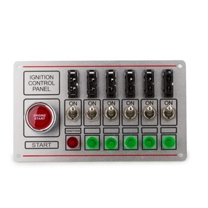 Panel de control de encendido con interruptor de 6 posiciones, luz y fusible para arranque de motor de coche, uso en vehículos de carreras - Product Image 3