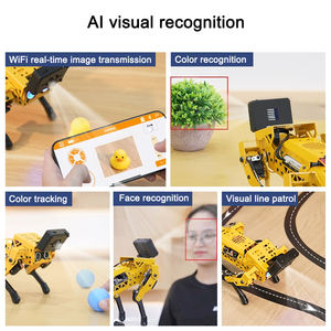 ESP32 Quadruped MechDog AI <span class=keywords><strong>Kit</strong></span> DIY <span class=keywords><strong>Robot</strong></span> bionik Visual dengan pemrograman grafis Python dan untuk goresan anjing <span class=keywords><strong>Robot</strong></span> <span class=keywords><strong>Arduino</strong></span> - Product Image 5
