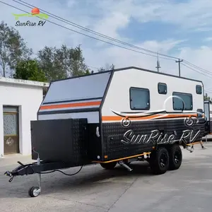 SUNRISE Novo design família Tração Leve por terra Travel Trailer camping home trailer 4x4 trailer campista para venda