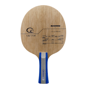 Sanwei CC LD carbono cinco capas madera 73G luz Ping Pong Tenis de Mesa bate hoja - Product Image 1