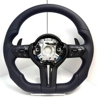 Volant sport en cuir et fibre de carbone de qualité supérieure pour BMW F30, F10, F18, F20, F80, F46, F35, F32, volant LED