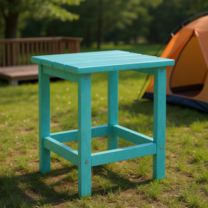 Table d'extérieur en bois carrée à 2 niveaux, style côtier, pour le camping et la randonnée - Product Image 2