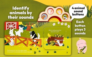 Libro de Sonidos Personalizado con Canciones <span class=keywords><strong>para</strong></span> <span class=keywords><strong>Dormir</strong></span>, Libro Interactivo de Cartón con Canciones de Cuna Suaves, OEM - Product Image 4