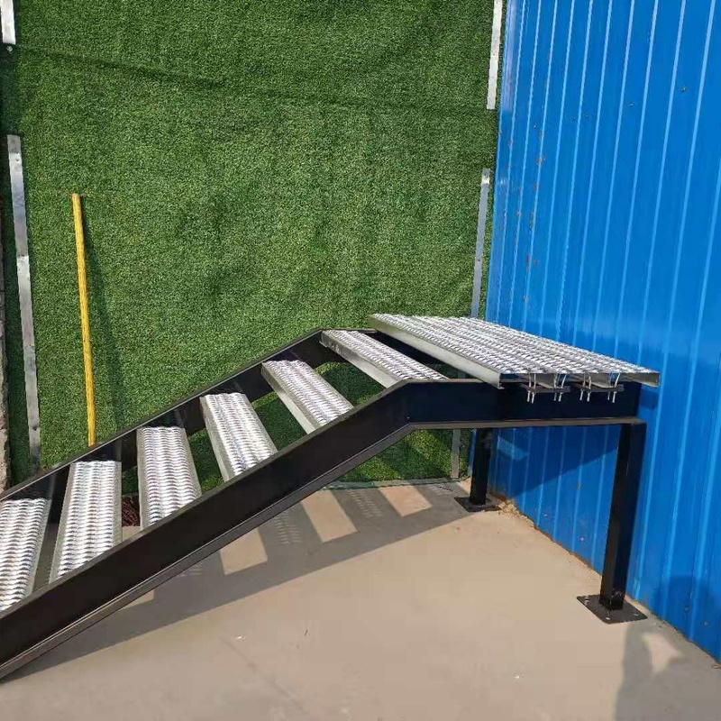 Aluminum and Galvanized Perforated Metal Stair