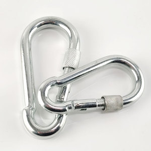 Din5299d moschettone a molla di sicurezza gancio a scatto con blocco a vite - Product Image 1