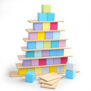 36 pièces de jouets éducatifs <span class=keywords><strong>en</strong></span> <span class=keywords><strong>bois</strong></span> <span class=keywords><strong>arc</strong></span>-<span class=keywords><strong>en</strong></span>-<span class=keywords><strong>ciel</strong></span> <span class=keywords><strong>Grimms</strong></span>, blocs de construction géométriques empilables - Product Image 2