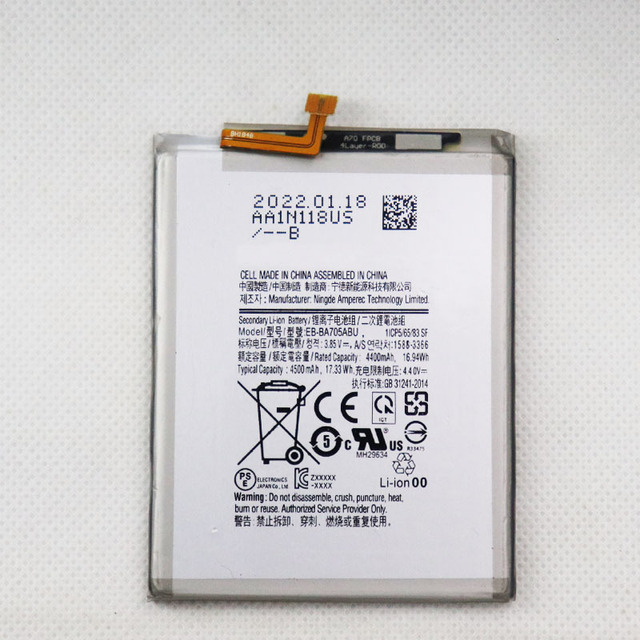 EB-BA705ABU 4500mAh 3.85V Rechargeable Replacement Battery for Samsung for A70 2019 SM-A705
