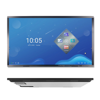 Pantalla Interactiva Todo en Uno para Videoconferencias de 75 Pulgadas, 4K, Táctil de 20 Puntos, Pizarra Inteligente Android con Altavoces de 15W*2 para Oficina