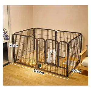 Corgi Teddy Dogs Large Dog Cage Secure Enclosure Strong Metal Pet Gates & Pens