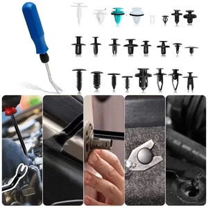845 pièces en <span class=keywords><strong>plastique</strong></span> en boîte Nylon POM attache Expansion vis Clip boucle nouvel état voiture pare-chocs Kit de réparation Clips Auto attache Clip - Product Image 3
