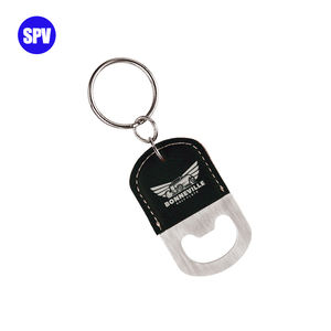 Llavero Abridor de Botellas de Cerveza Promocional Personalizado con Láser, de Cuero Sintético - Product Image 4