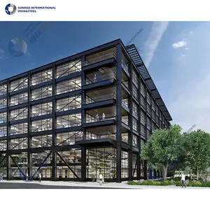 CE belgelendirme prefabrik hafif çelik yapı ofis Metal ev çelik çerçeve Modern 5 hikayesi prefabrik yapısal çelik yapı