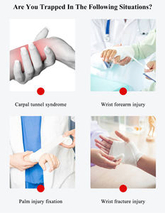 เฝือกแขนและข้อมือหักอุปกรณ์พยุงมือเพื่อฟื้นฟูสมรรถภาพหลังผ่าตัดอุปกรณ์พยุงแขนและกระดูกฝ่ามือ - Product Image 2