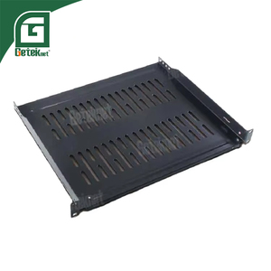 Geteknet lỗ thông hơi cantilever <span class=keywords><strong>1U</strong></span> máy chủ giá kệ 19 \ "<span class=keywords><strong>1u</strong></span>-6 \" dp kim loại thiết bị kệ tủ sâu với Cổ Phiếu 19 inch tiêu chuẩn - Product Image 1
