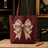 Sac de rangement en toile à motif holly classique, double option : stock standard et conception personnalisée pour la préparation de stocks saisonniers