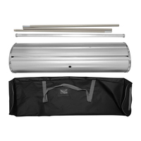 Support de bannière déroulante portable en aluminium à base large pour publicité et promotion, type imprimé, vente en gros